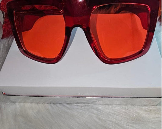 Women's Sunglasses One Size Red